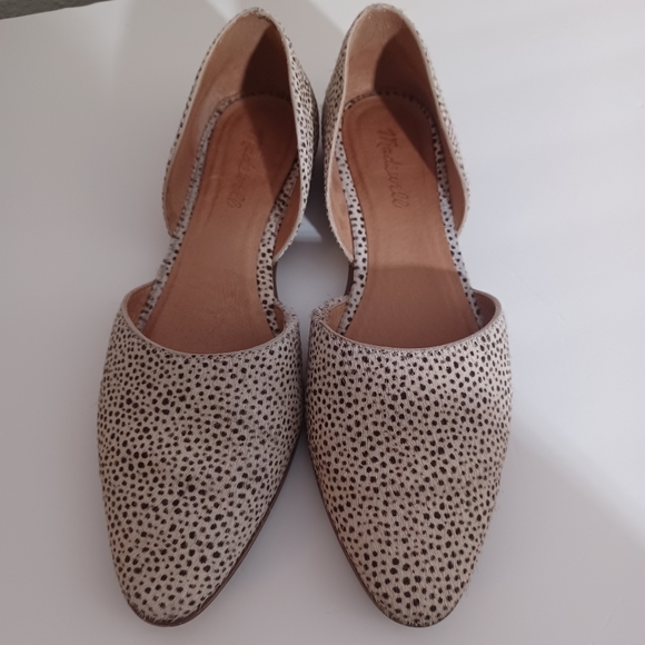 Madewell Shoes - Madewell Leather Cheetah Print Flats